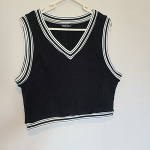 Cropped Sweater Vest